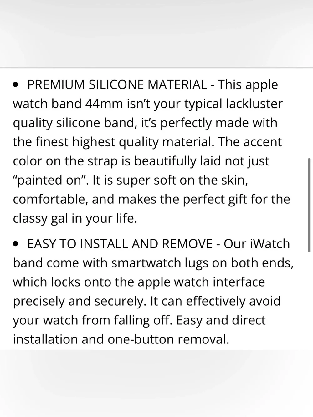 Smartwatch Band HONEYBEE Silicone Sports Band SWEAT-PROOF/WATERPROOF Women’s